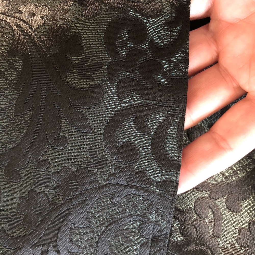 Chico’s green & black paisley blazer Size 4 - Picture 6 of 7